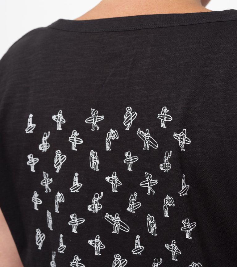 Mini surfeuse black detail back