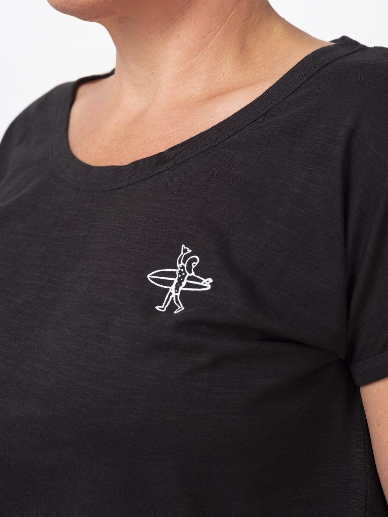 Mini surfeuse black detail front